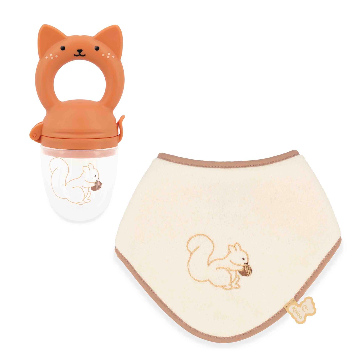 Coffret bavoir et grignoteuse bébé