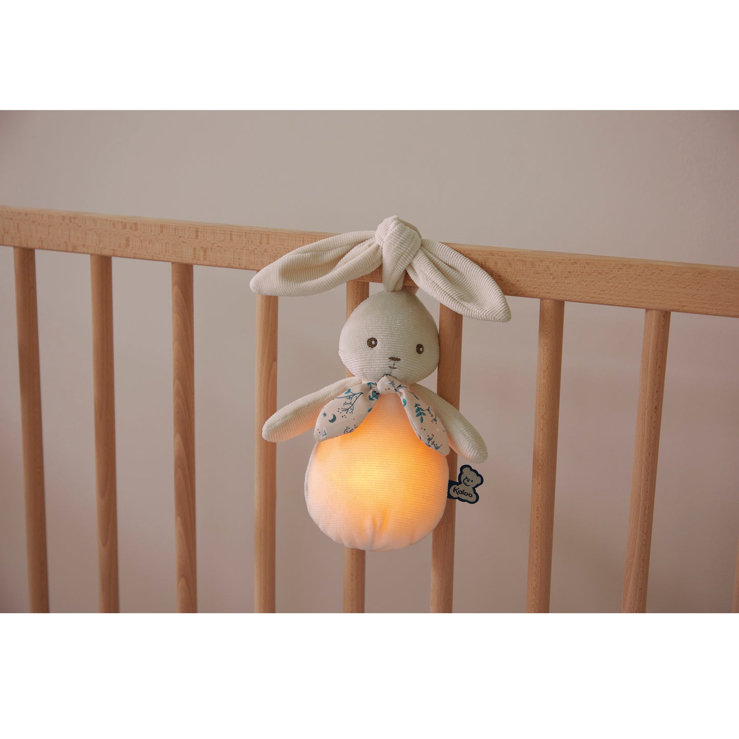 Peluche veilleuse nomade Lapin crème