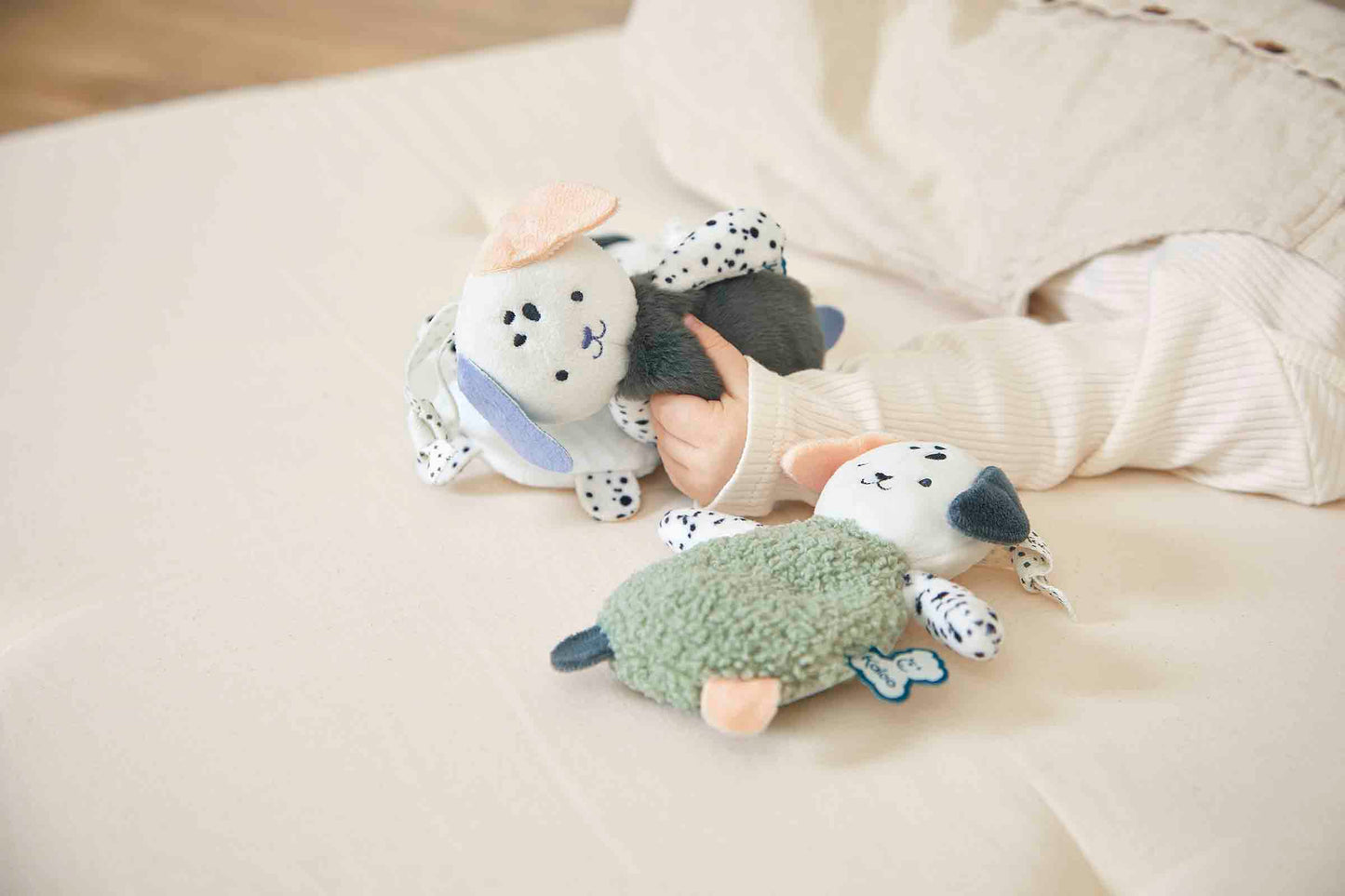 Doudous sensoriels chiots