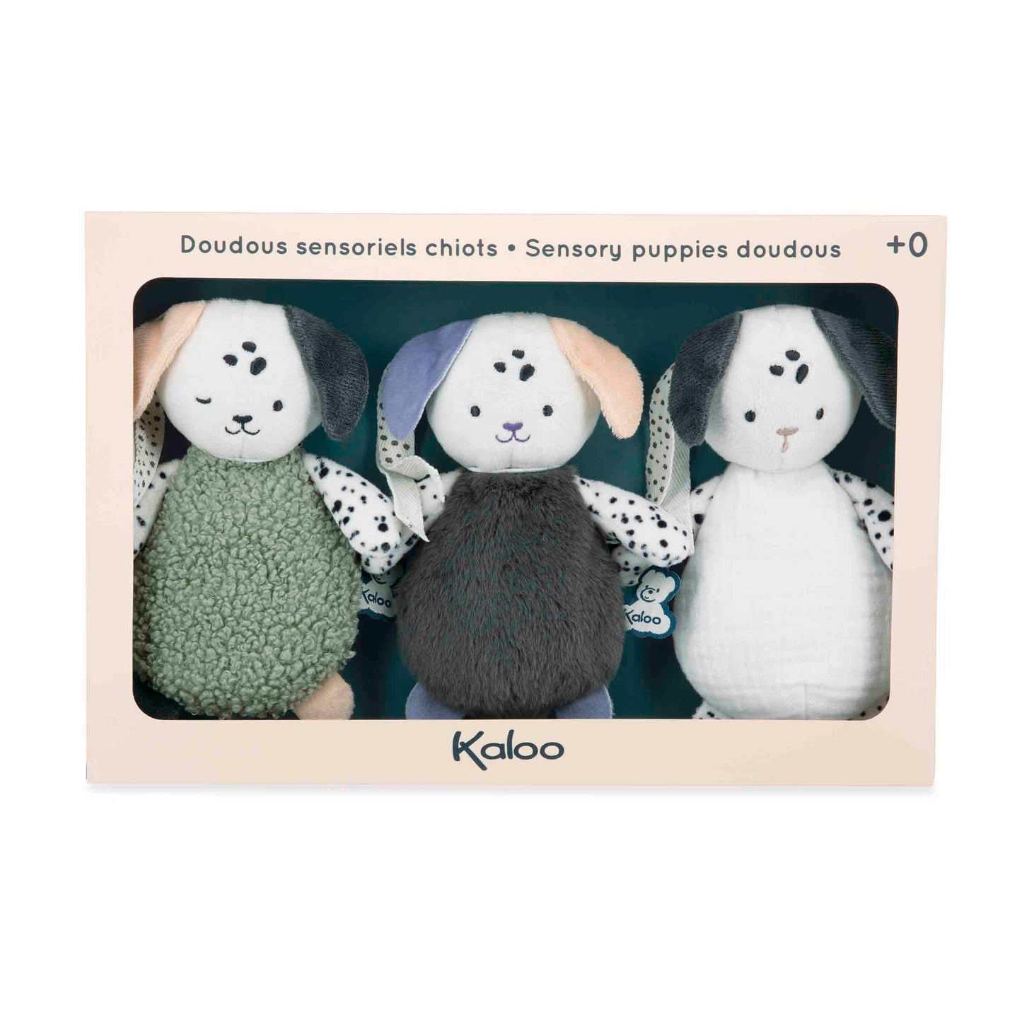Doudous sensoriels chiots