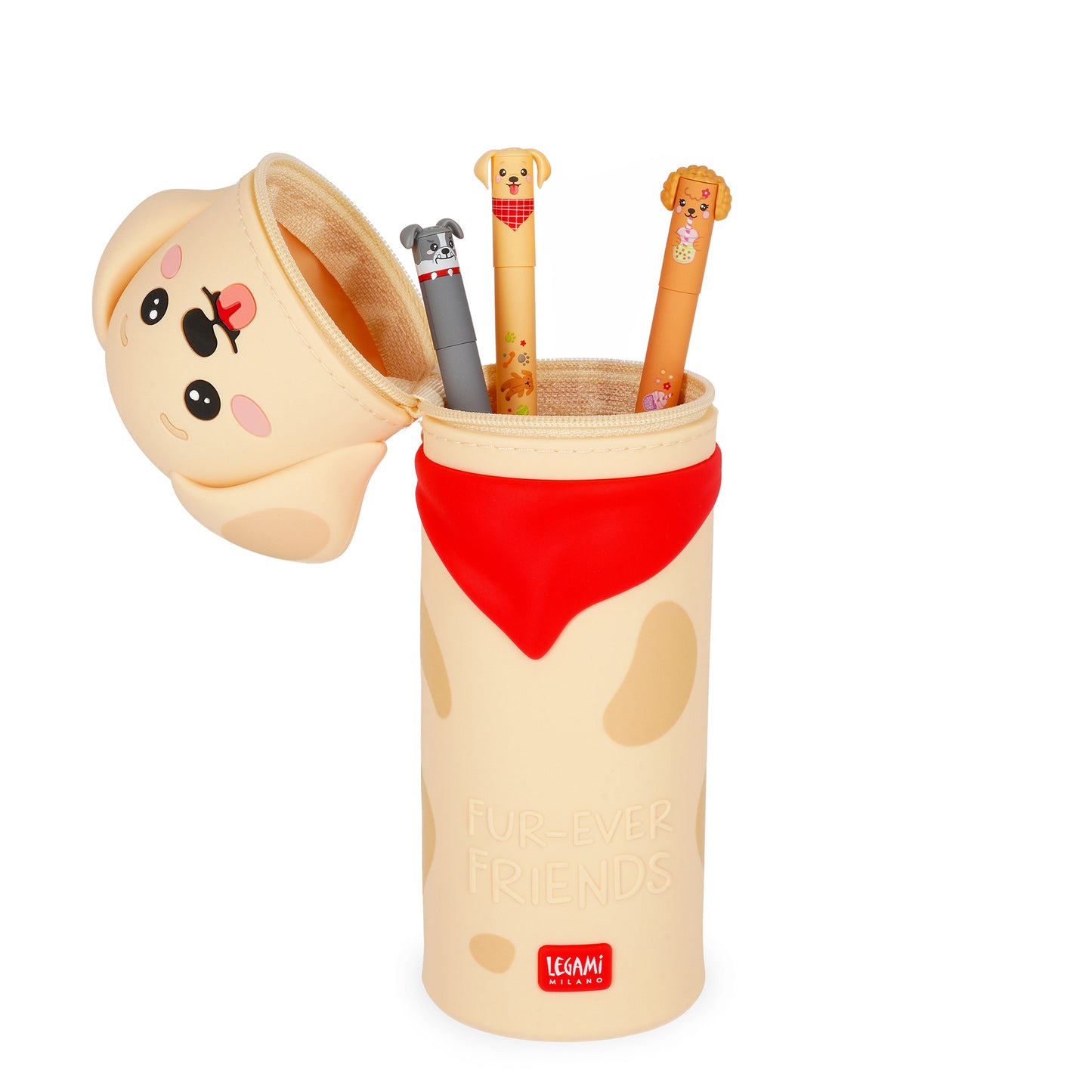 Trousse en Silicone Souple 2-en-1 - Kawaii Golden