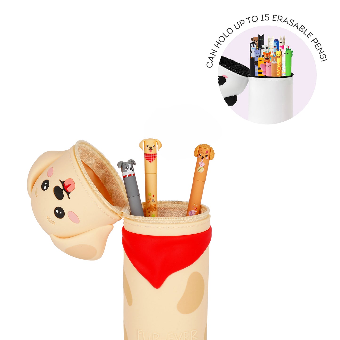 Trousse en Silicone Souple 2-en-1 - Kawaii Golden