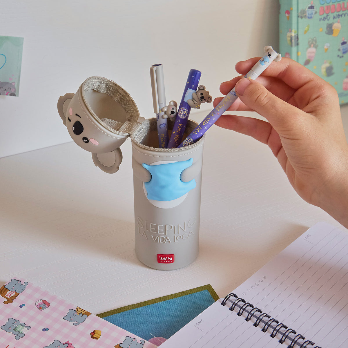Trousse Kawaii 2 en 1 en Silicone Koala