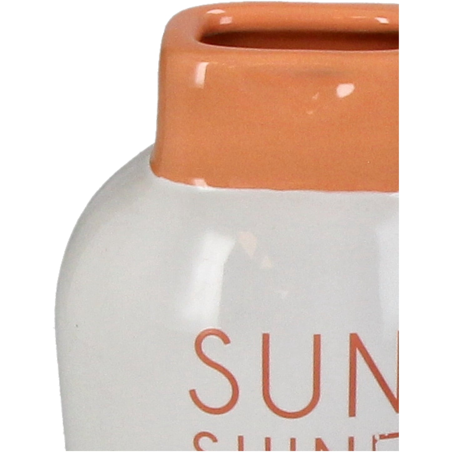 Vase Crème solaire Blanc