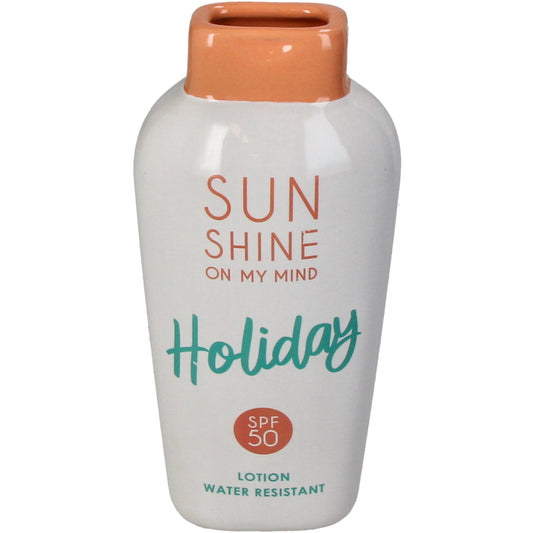 Vase Crème solaire Blanc