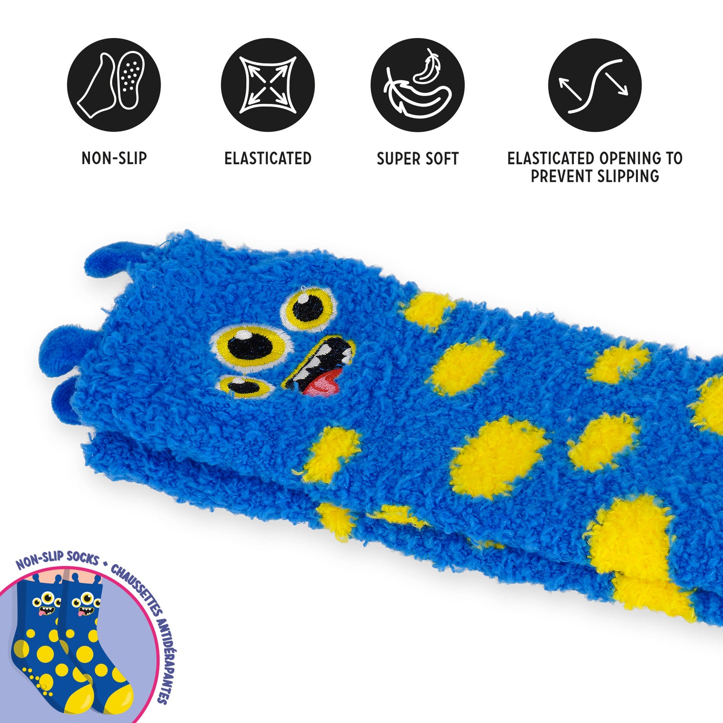 Chaussettes Antidérapantes Monstre ENFANT