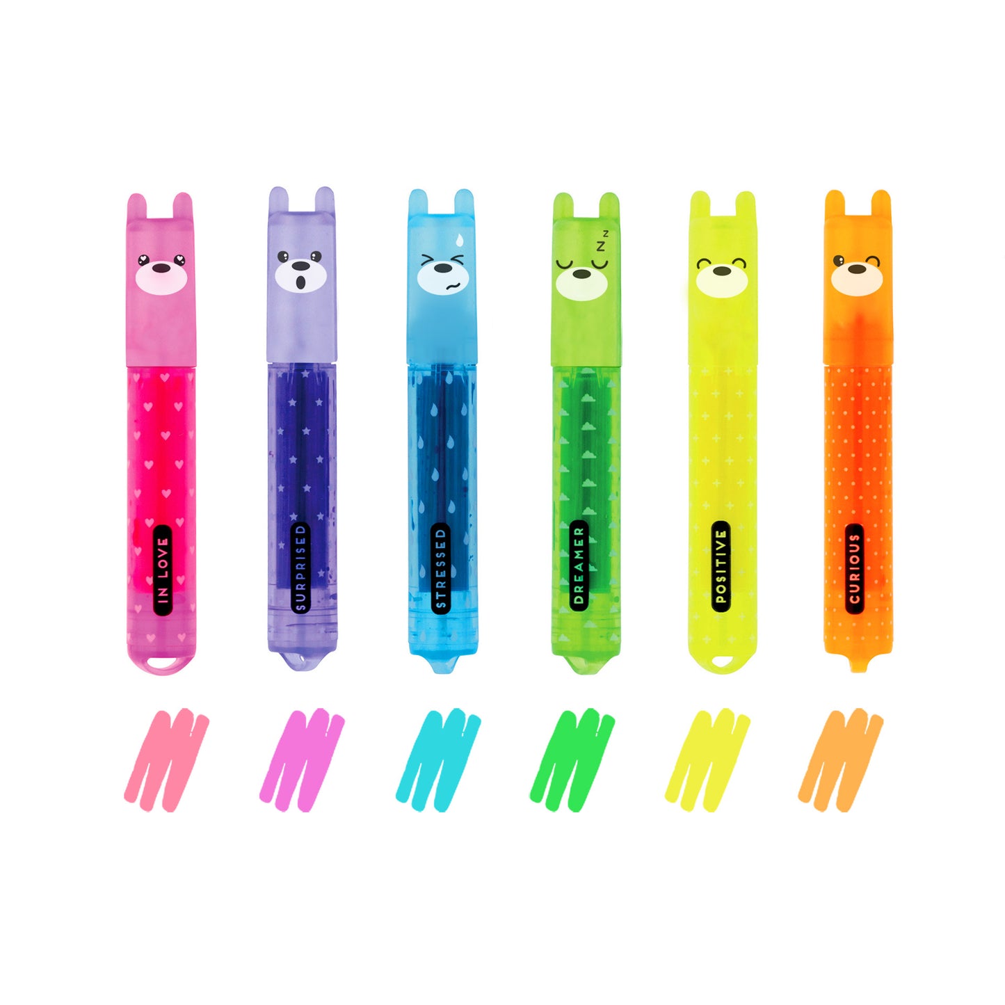 Set de 6 Mini Surligneurs - Fluo