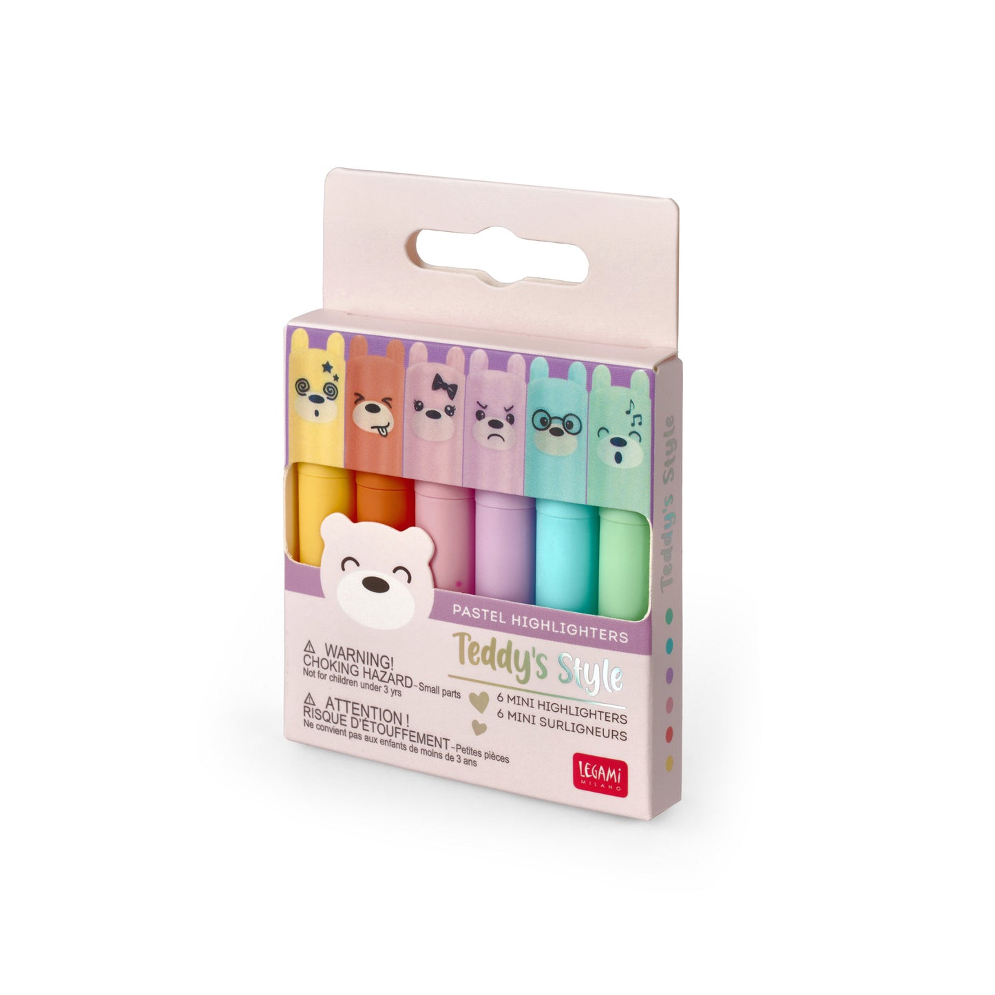 Set de 6 Mini Surligneurs - Pastel