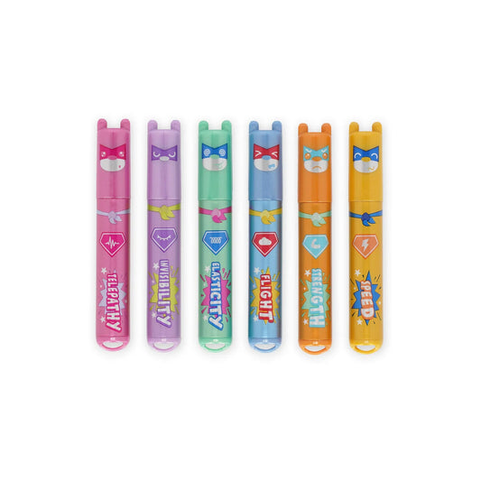 Set de 6 Mini Surligneurs Teddy's Superpower