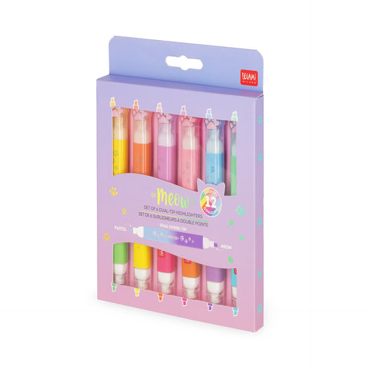 Set de 6 Surligneurs à Double Pointe