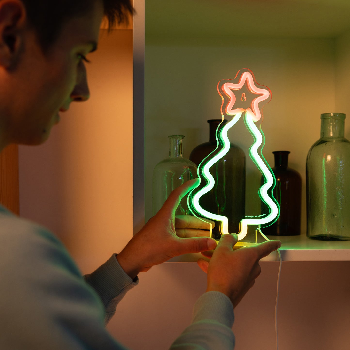 Lampe LED à Effet Néon - Xmas Tree