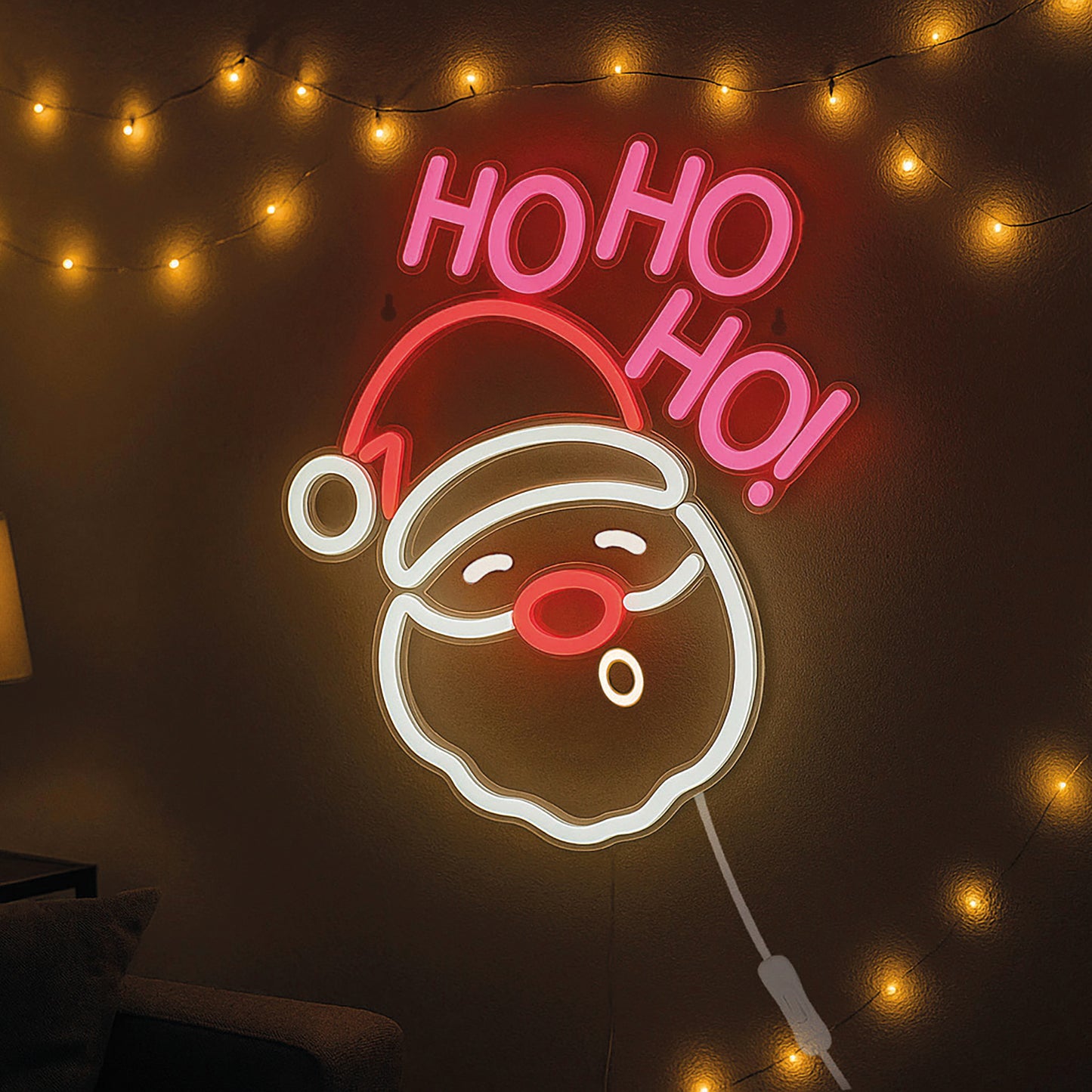 Lampe LED à Effet Néon - Santa Claus