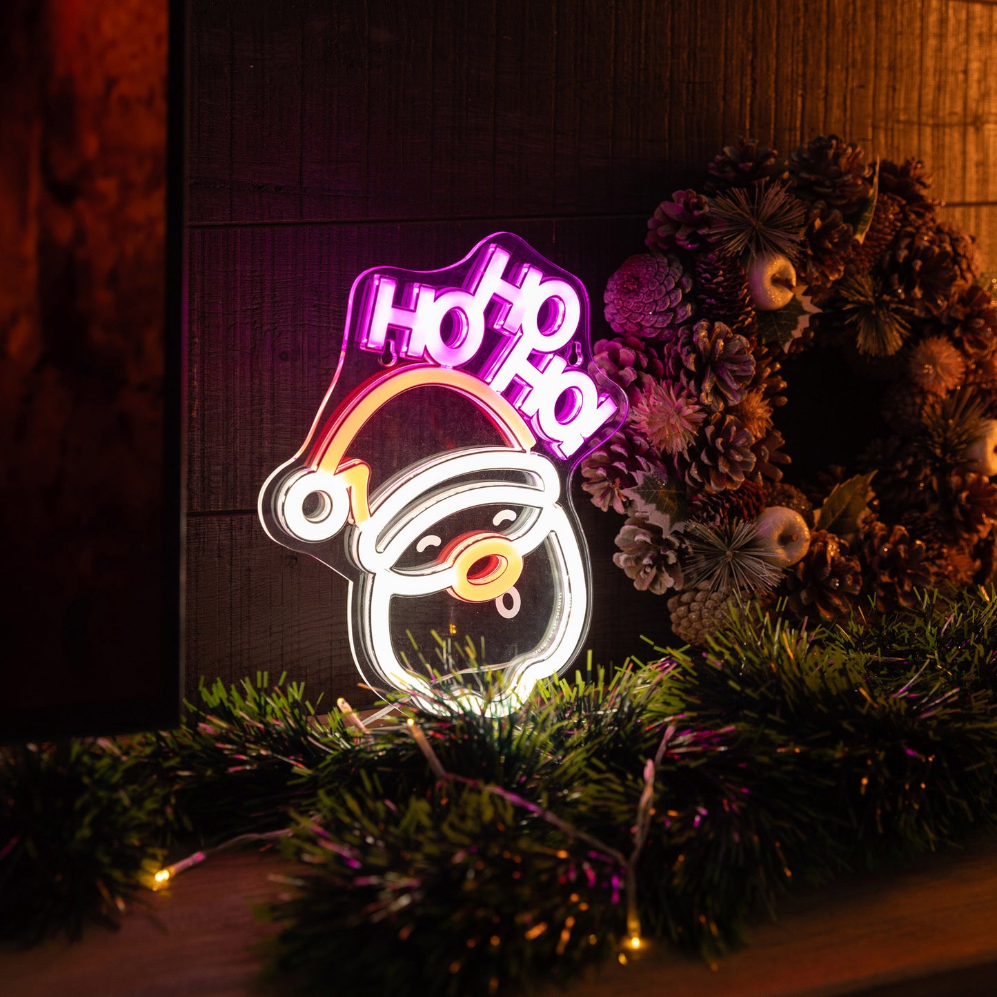 Lampe LED à Effet Néon - Santa Claus