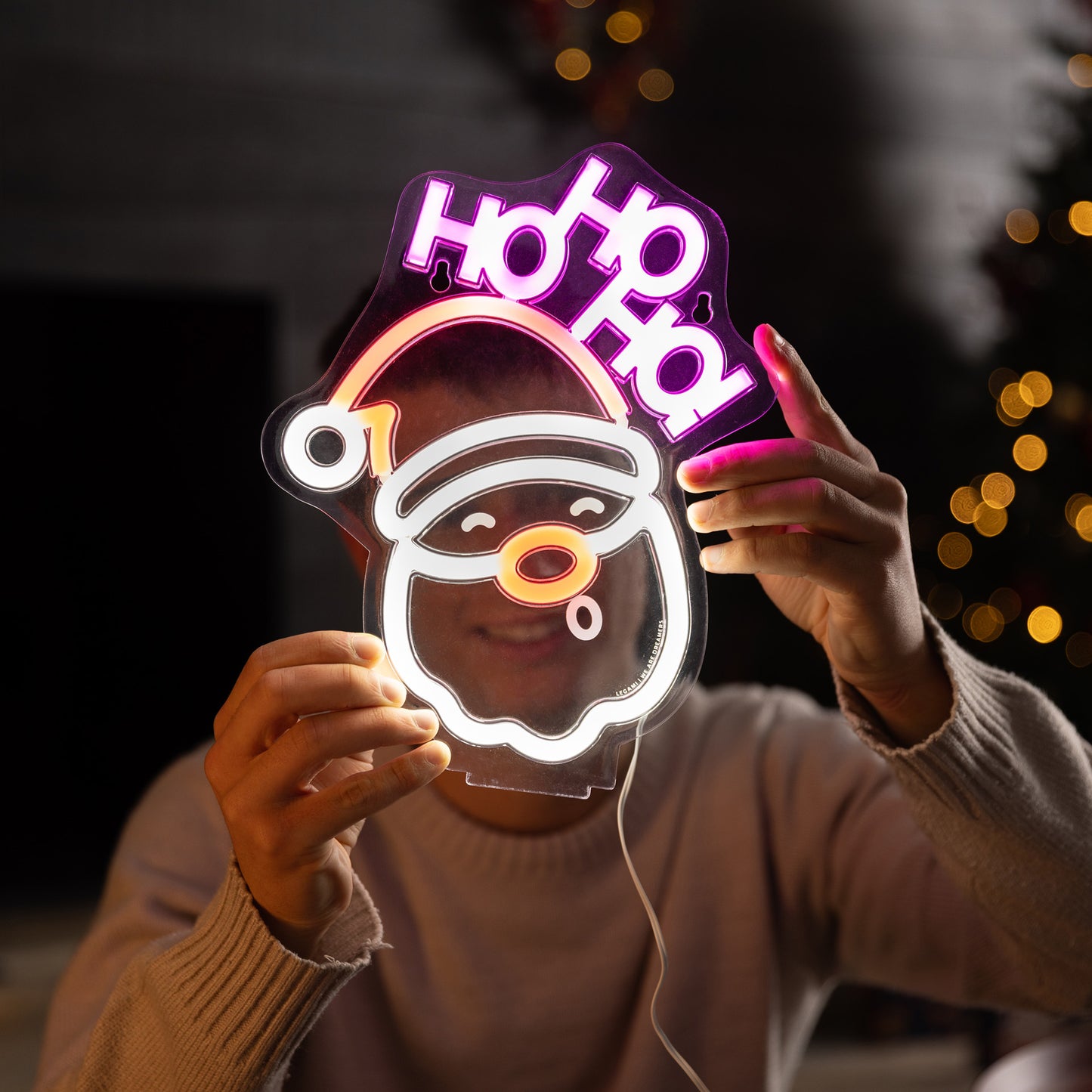 Lampe LED à Effet Néon - Santa Claus