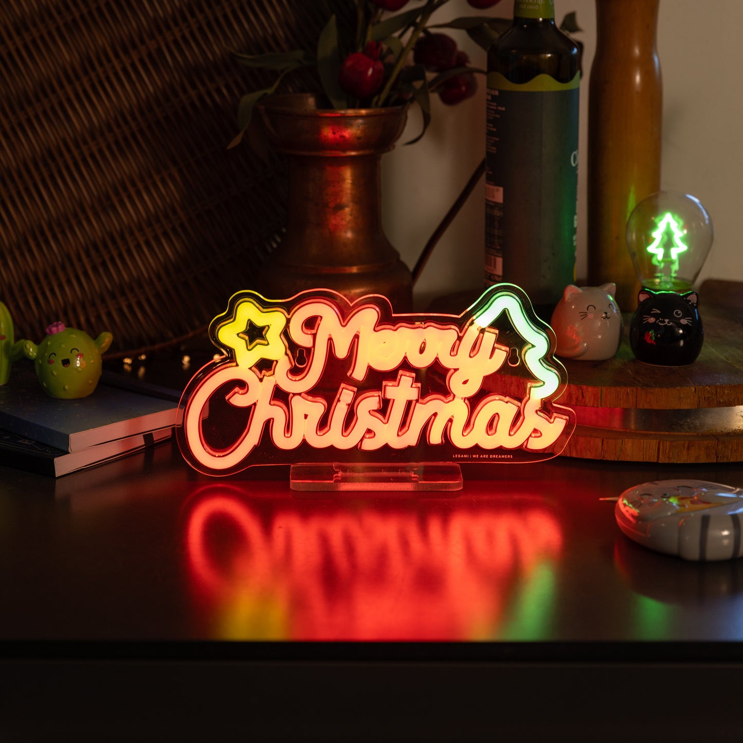 Enseigne Lumineuse Led à Effet Néon - Merry Xmas
