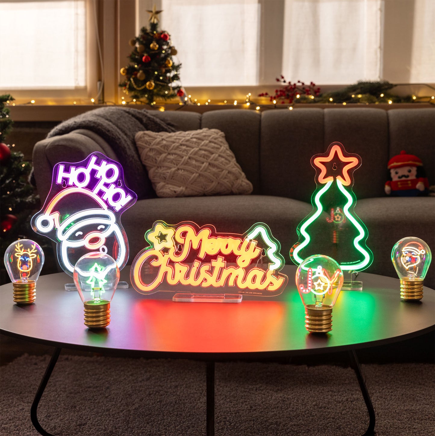 Lampe LED à Effet Néon - Santa Claus