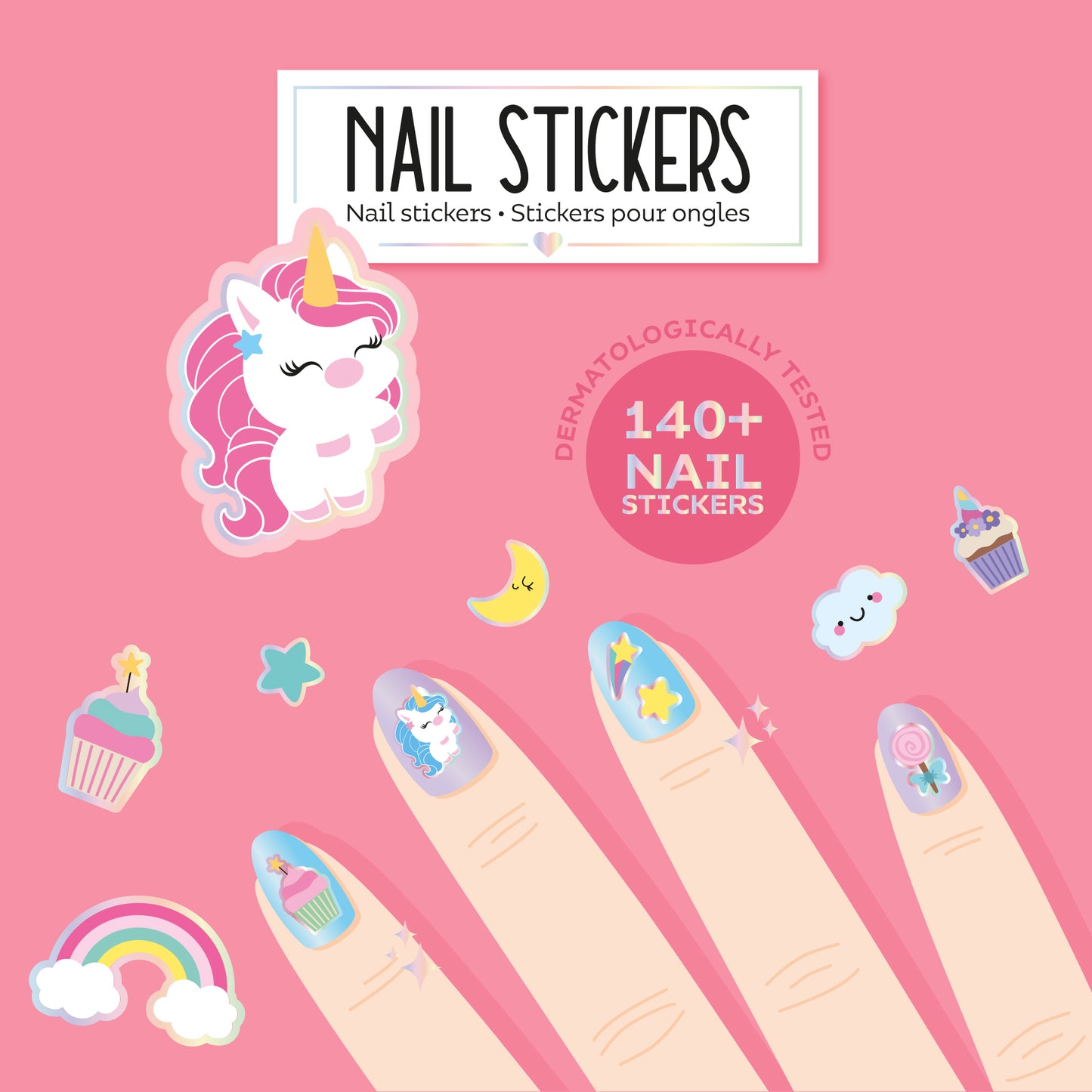 Nail stickers Licorne
