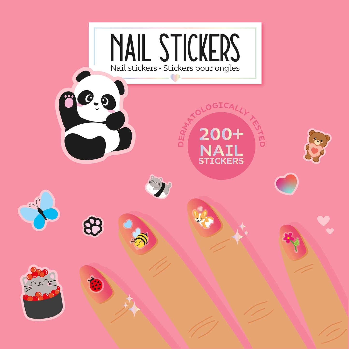 Nail stickers Cute animals