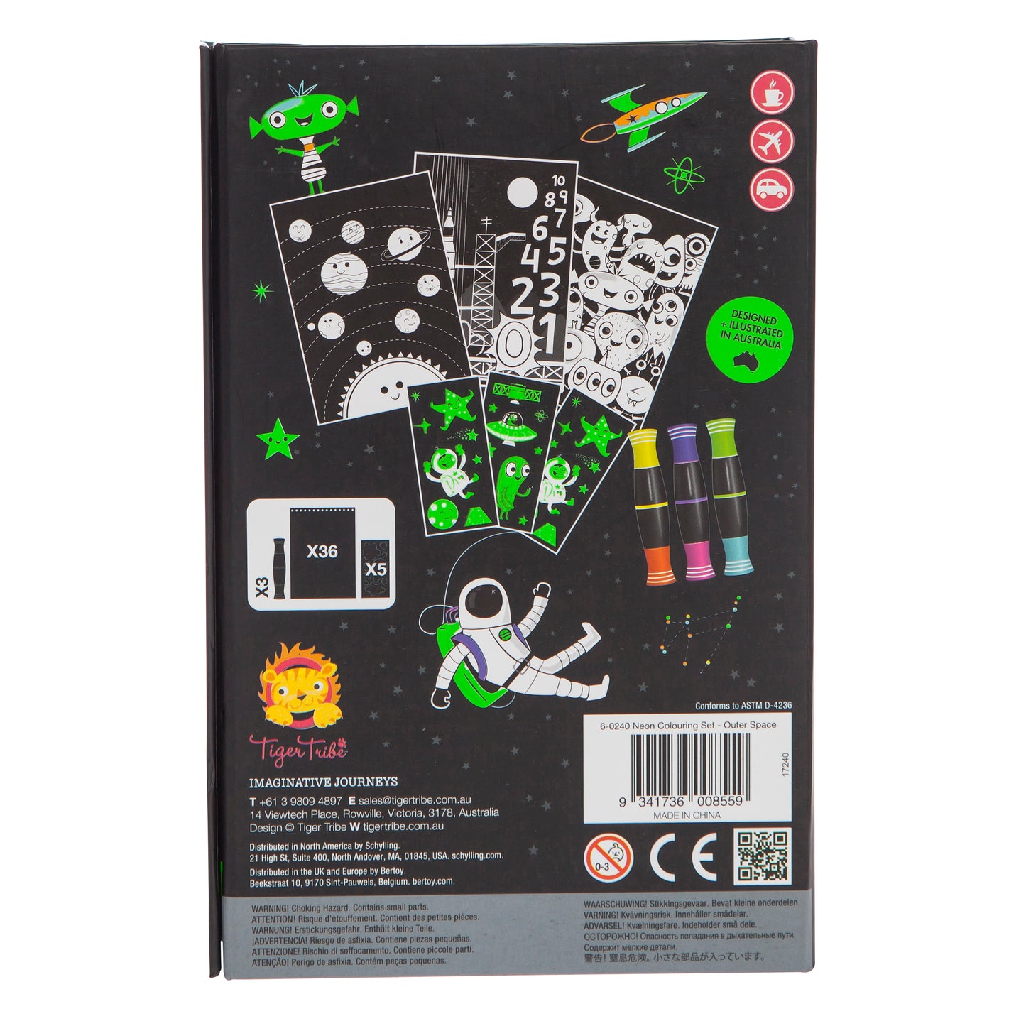 Set d'activités Néon Cosmos