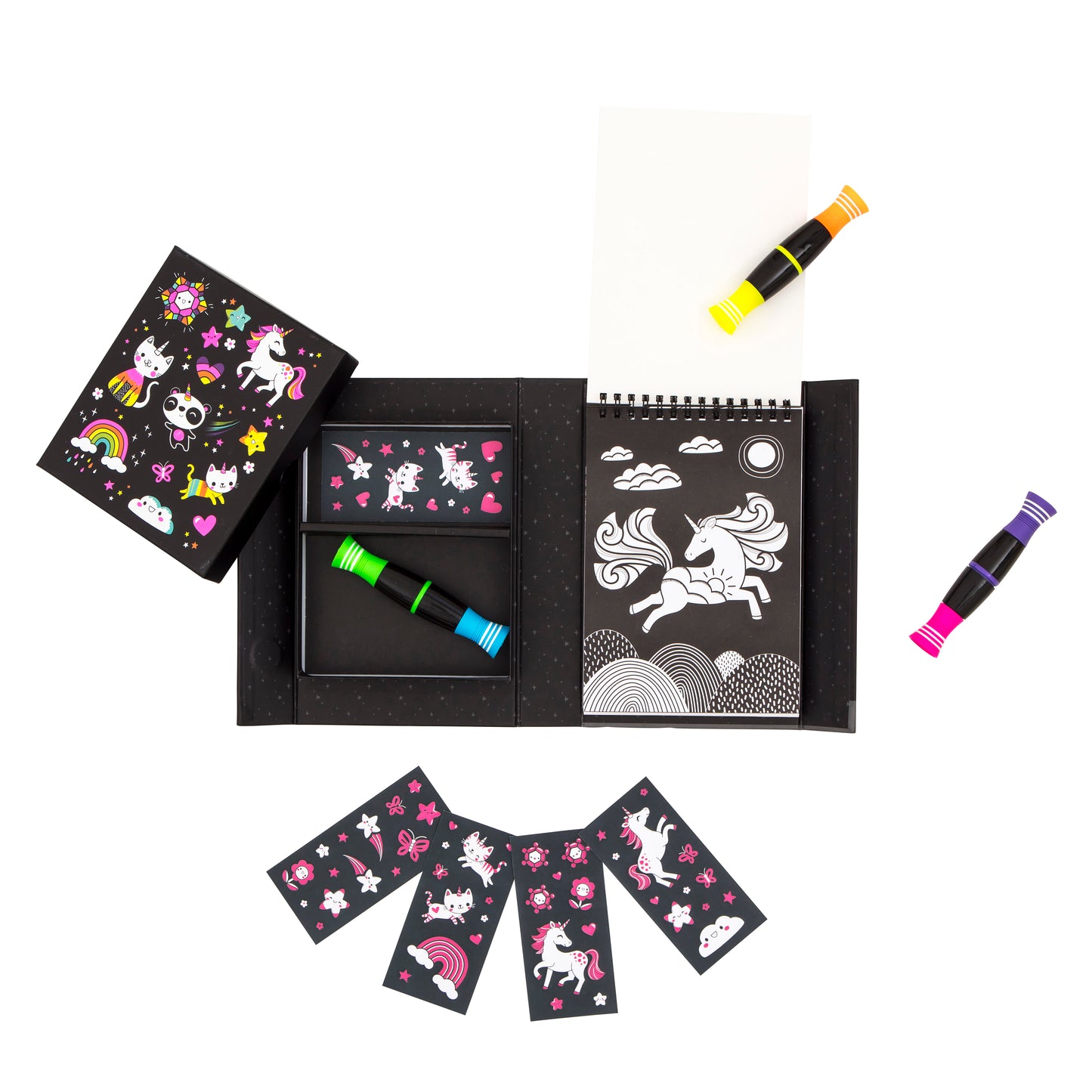Set de coloriage Neon Licorne et amis