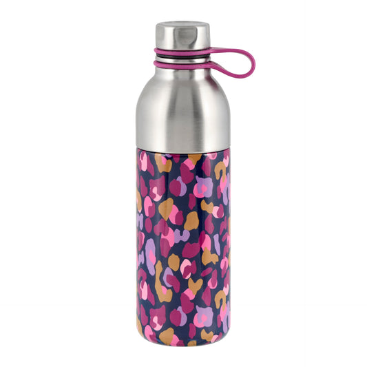 Bouteille isotherme Leopard prune