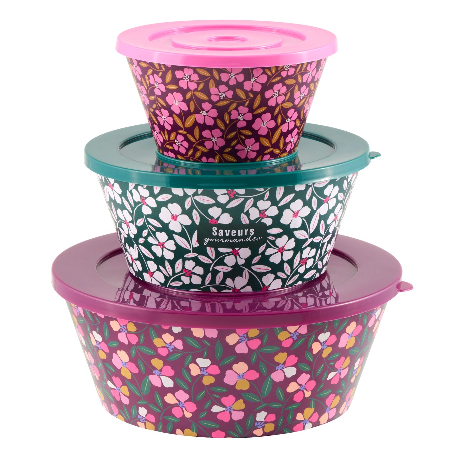 Lot de 3 saladiers Saveurs gourmandes