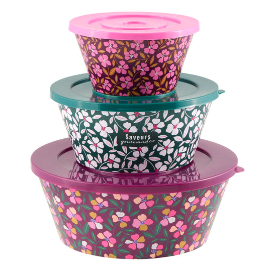 Lot de 3 saladiers Saveurs gourmandes