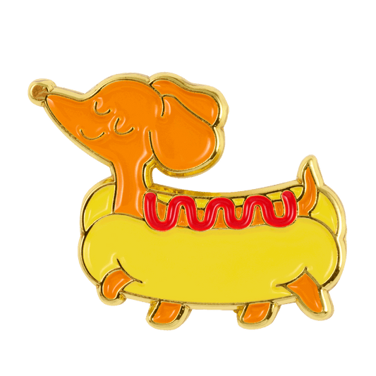 Pin's Teckel Hotdog
