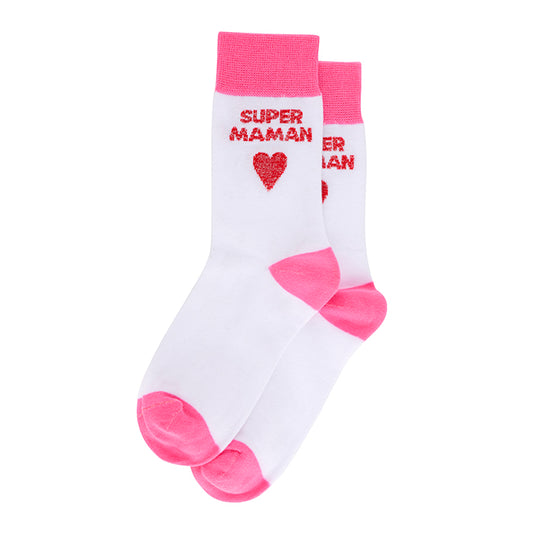Chaussettes "Super Maman"