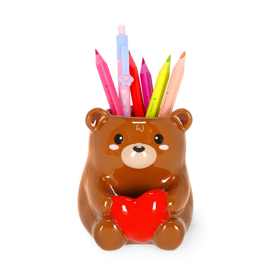Pot à Crayons en Céramique - Teddy Bear