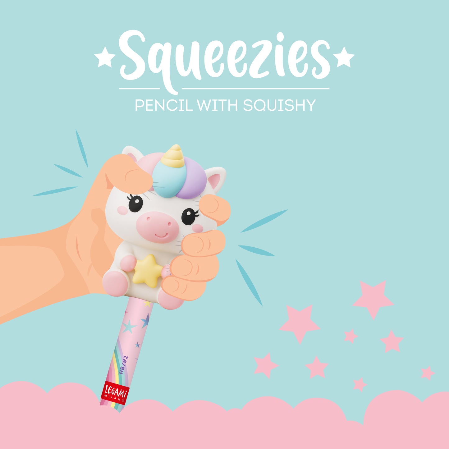 Crayon à papier Squishy Licorne