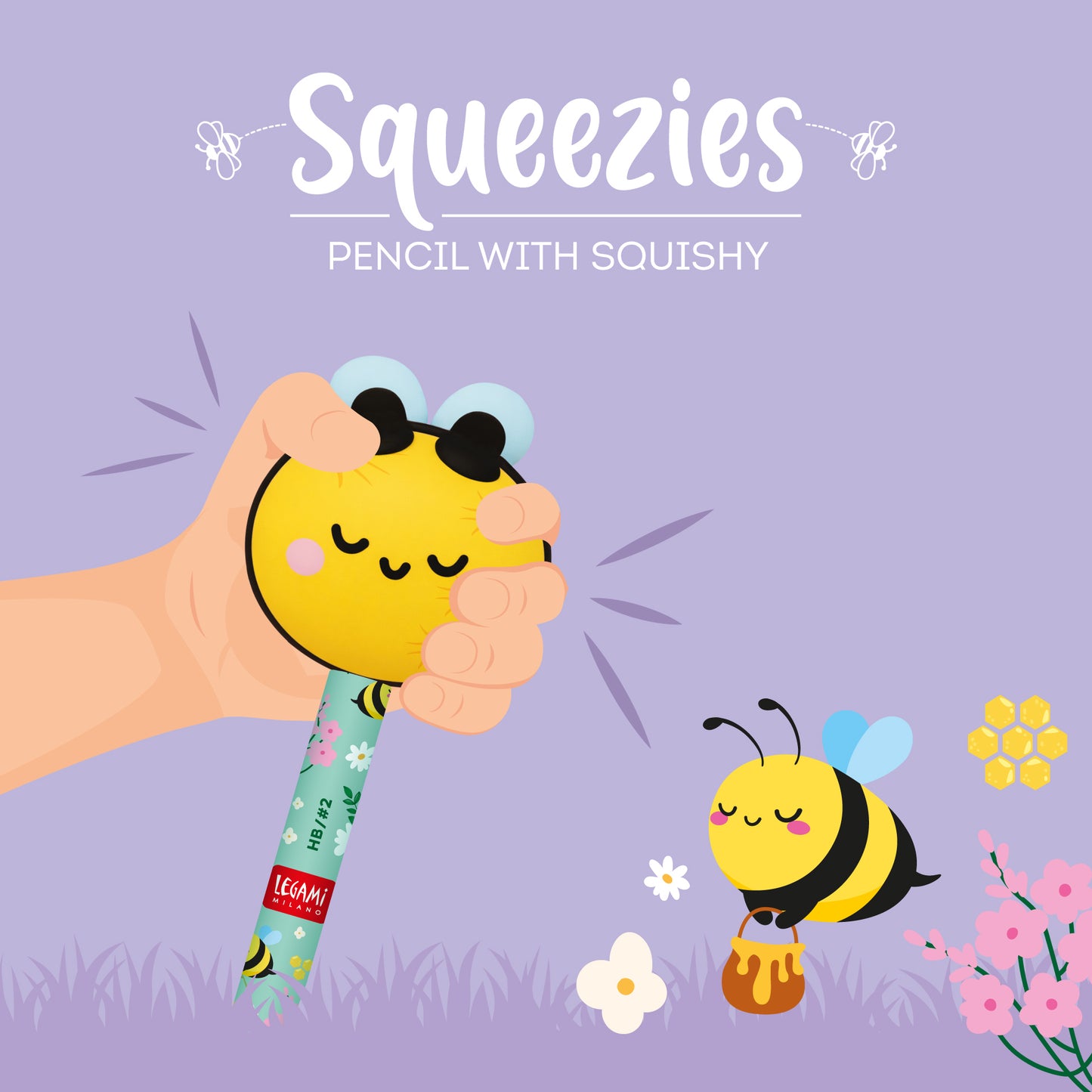 Crayon à papier Squishy Abeille