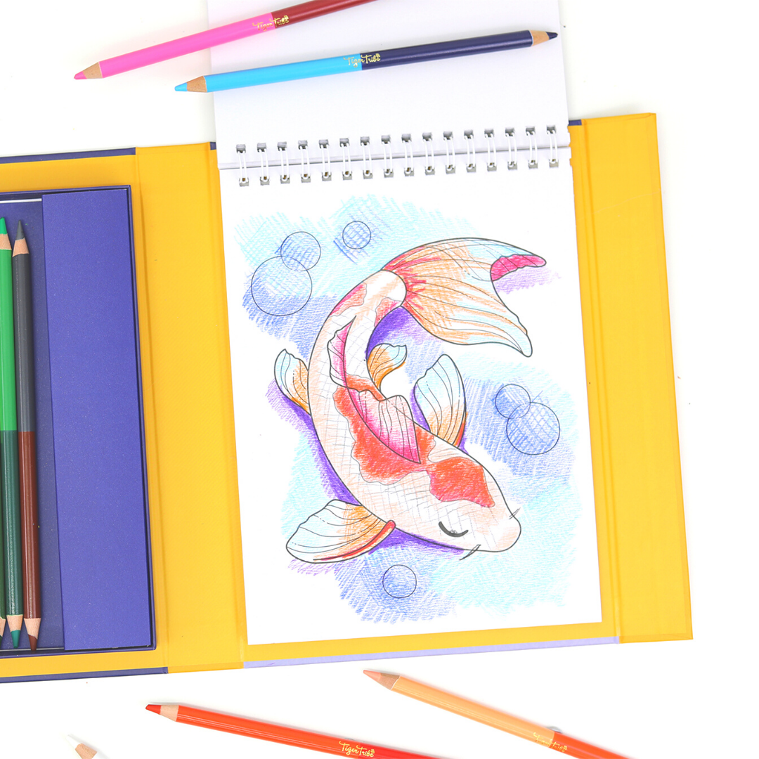 Set coloriage - Pencil Art – mélange et ombres