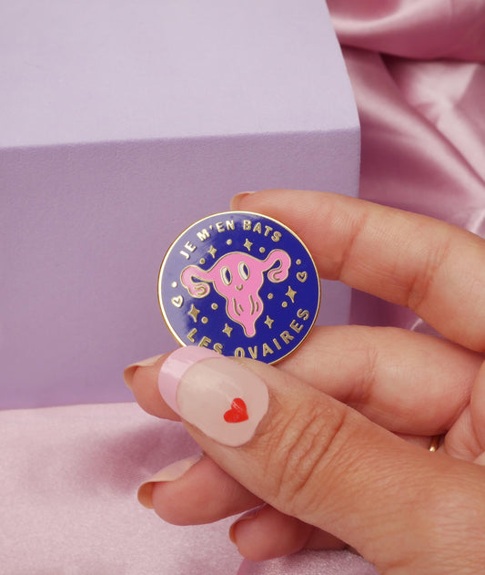 Pin's Je M'en Bats Les Ovaires