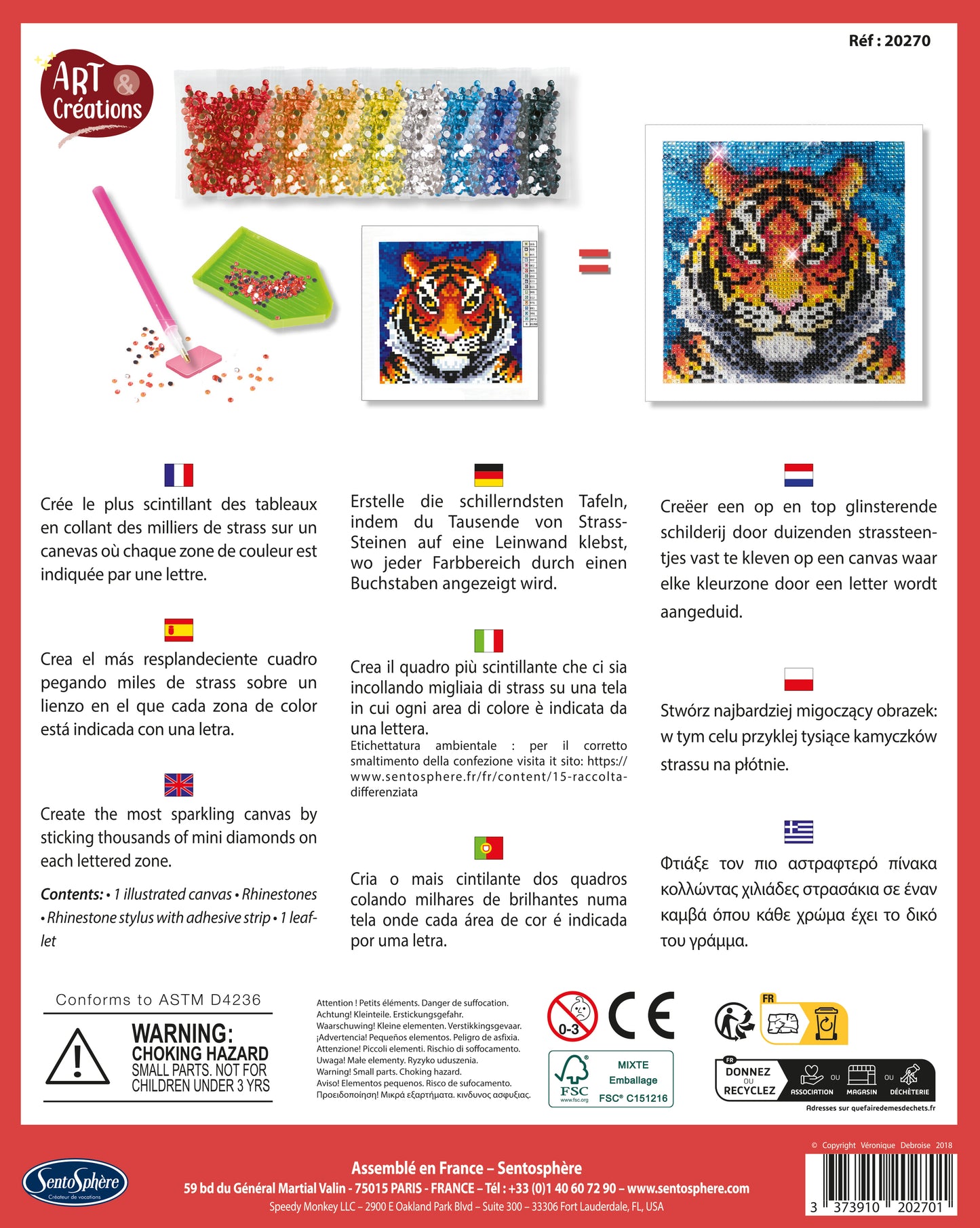 Canevas à Diamanter - Tigre