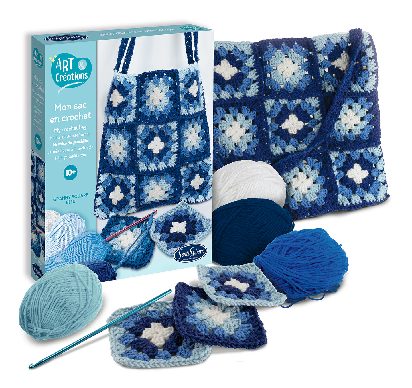 Mon Sac en Crochet Bleu