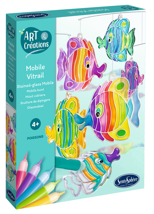 Mobile Vitrail - Poissons