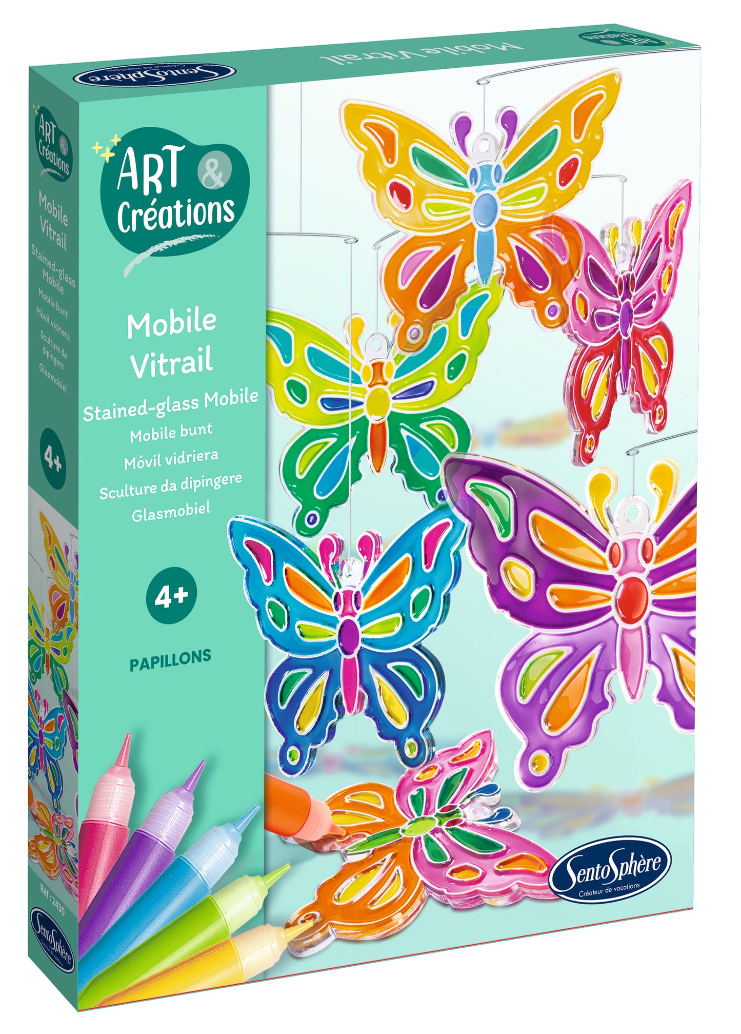 Mobile Vitrail - Papillons