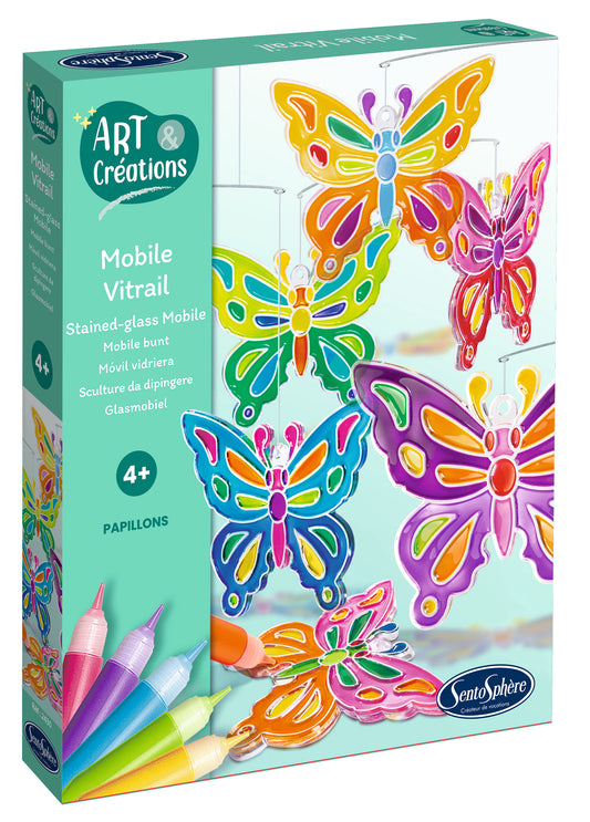 Mobile Vitrail - Papillons
