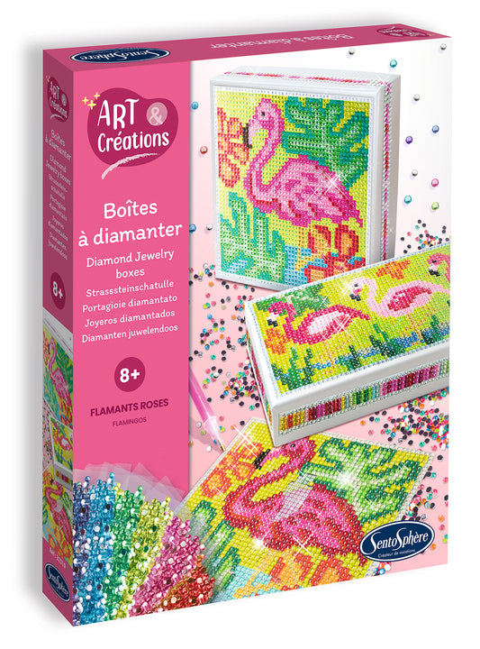 Boite à Diamanter - Flamants Roses