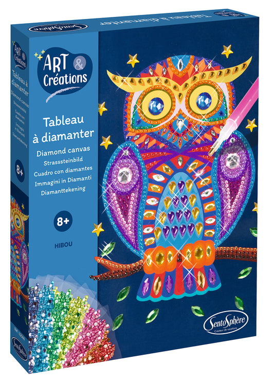 Tableau à Diamanter - Hibou