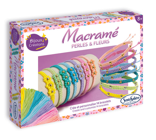 Bracelets Macramé - Perles et Fleurs