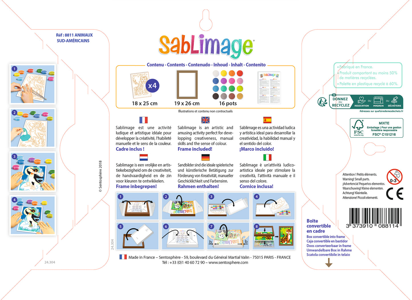 Sablimage Concept'Box Sud Américains