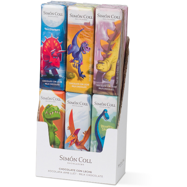 Réglette dinosaure chocolat 36g