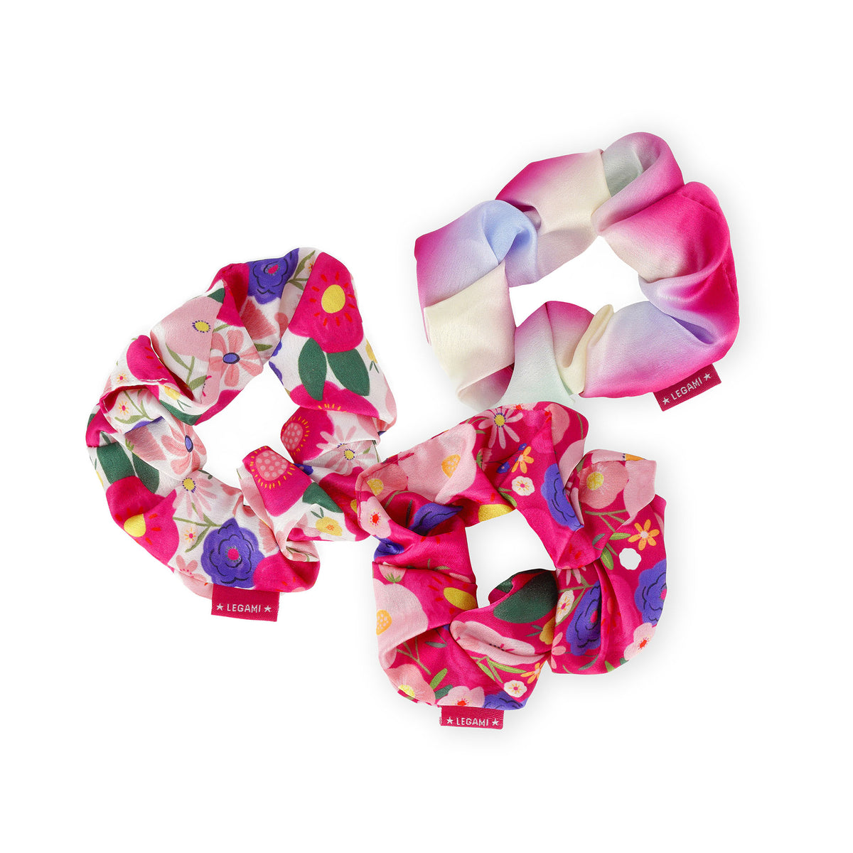 Set de 3 Chouchous pour Cheveux Flowers