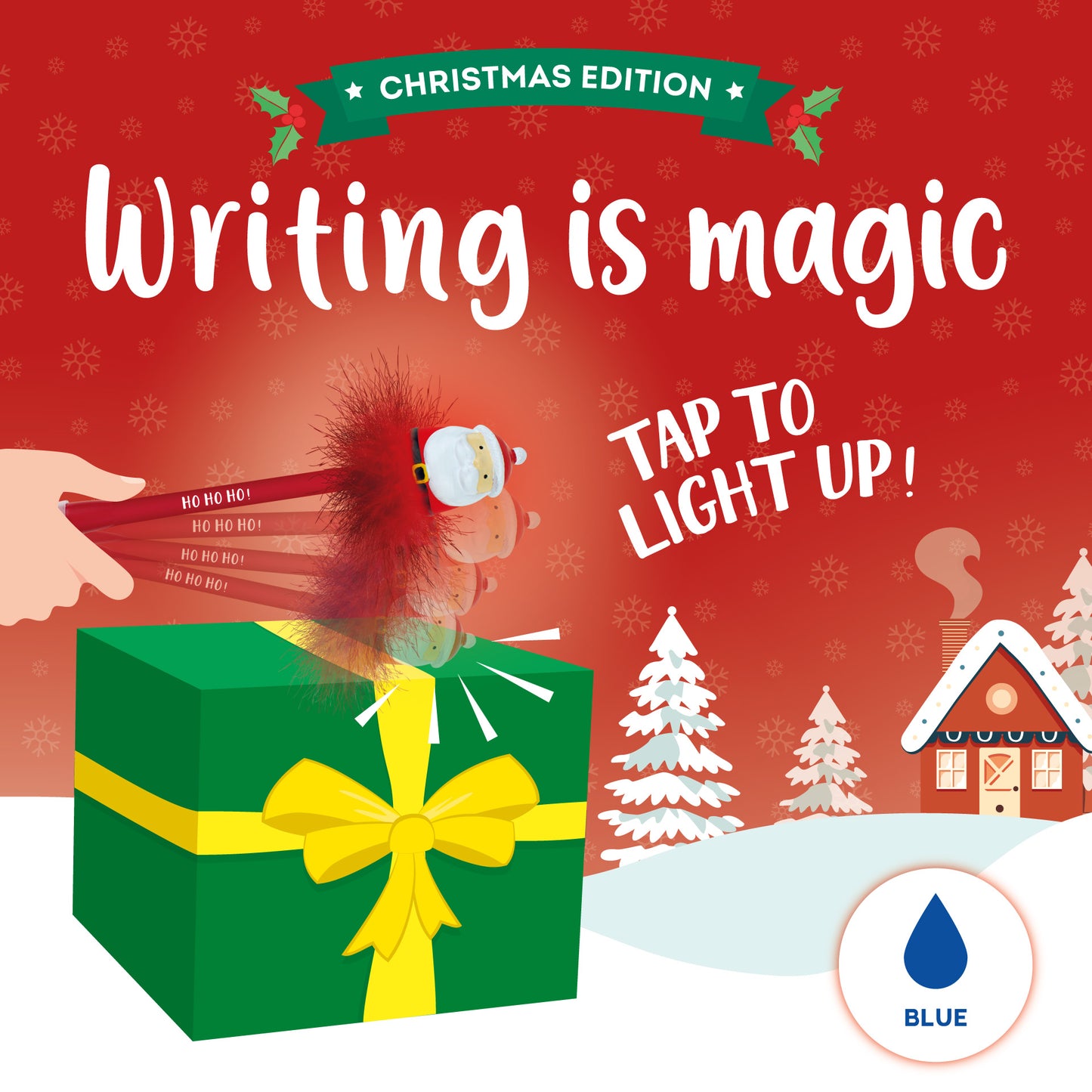 Stylo à Bille Lumineux - Santa Claus