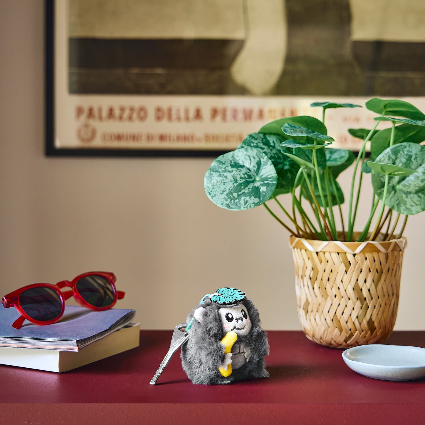 Porte-clés en Peluche Gorille
