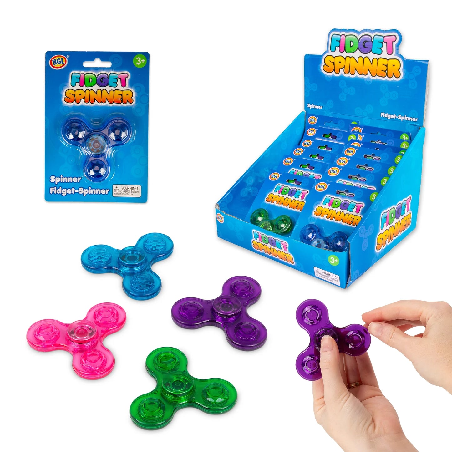 Fidget Spinner Neon - modèle aléatoire