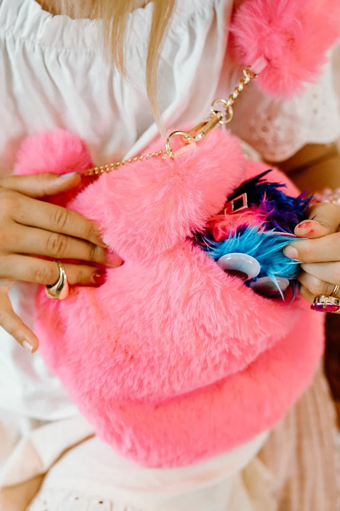 Sac-à-main peluche "Pinky Promise"