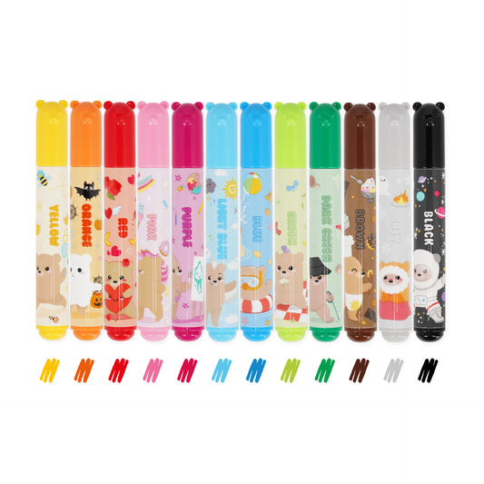 Set de 12 Feutres - Teddy Friends